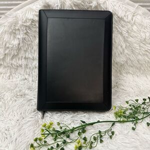 Cambridge Black Faux‎ Leather Zip Around 3 Ring Binder Planner with Refill